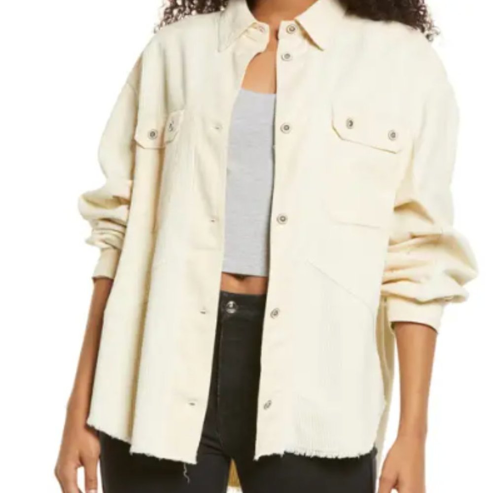 Thread & Supply Frayed Corduroy Shirt Jacket XL